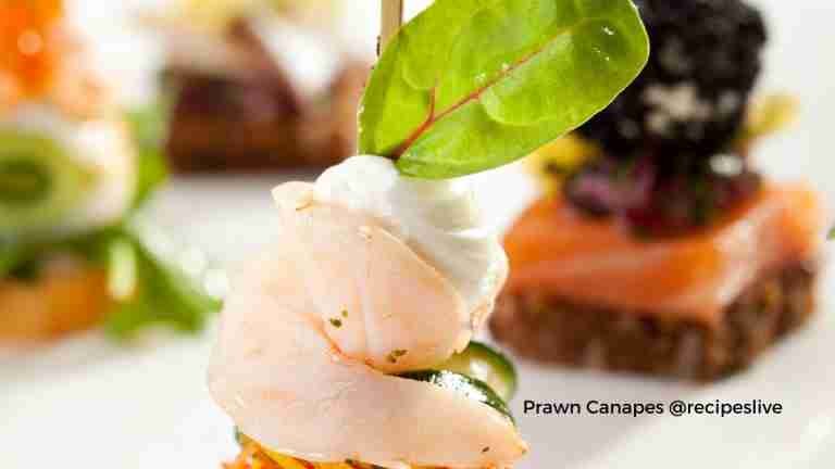 Garlic Prawn with Pickled Vegetables and Aioli Canapes