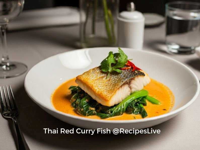 Thai red curry fish
