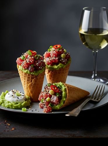 tuna-avocado-canape-cones (370 x 500 px) avocado-tuna-canapes